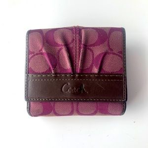 Purple Coach Wallet